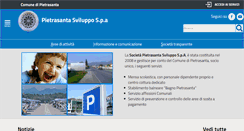 Desktop Screenshot of pietrasantasviluppo.it